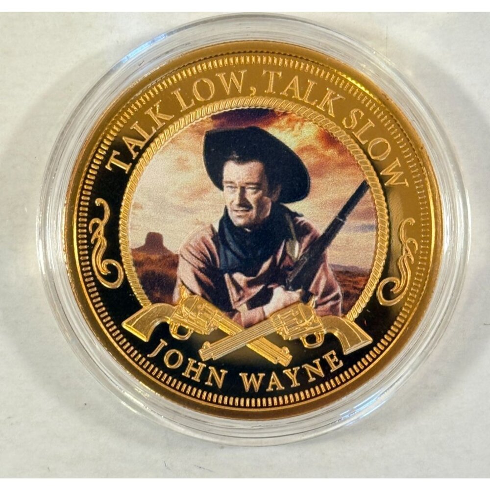 John Wayne American Legend Coin 2018 Bradford Exchange Talk Low Talk Slow